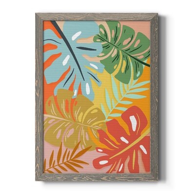 Tropical Foliage I-Premium Framed Canvas - Ready To Hang - Image 0