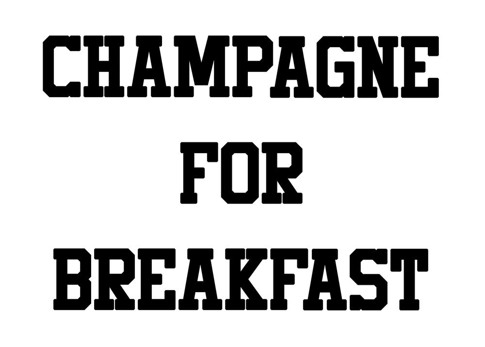 Champagne For Breakfast Framed Art Print by The Aestate - Conservation Walnut - Large 24" x 36"-26x38 - Image 1