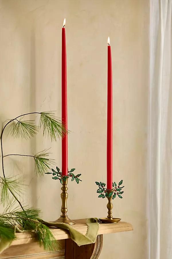 Unscented 23" Taper Candle Set, Red - Image 0