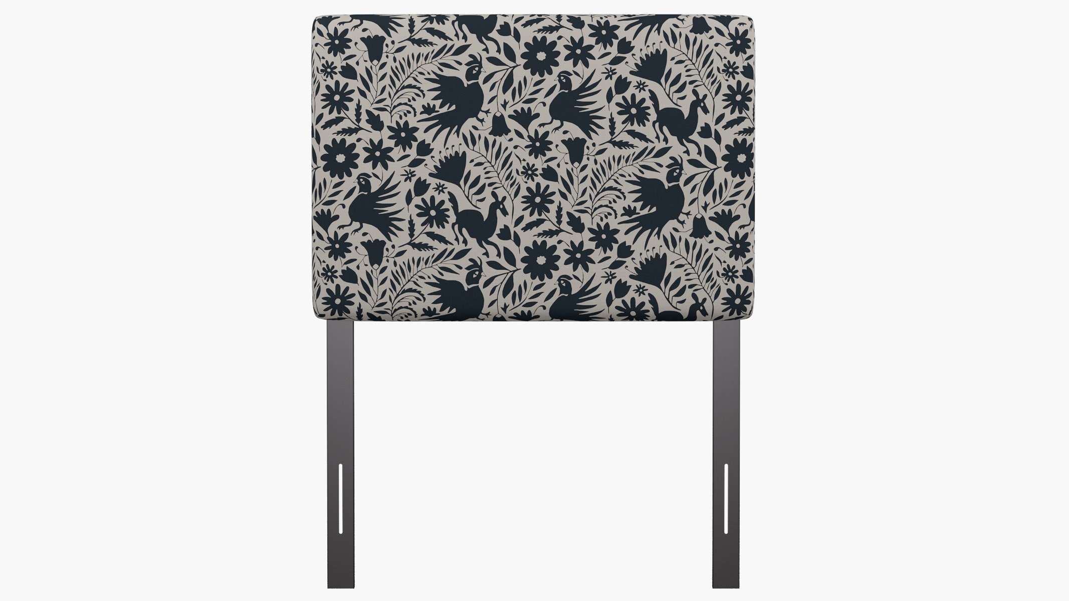 Square Back Headboard, Ink Frida, Twin - Image 1