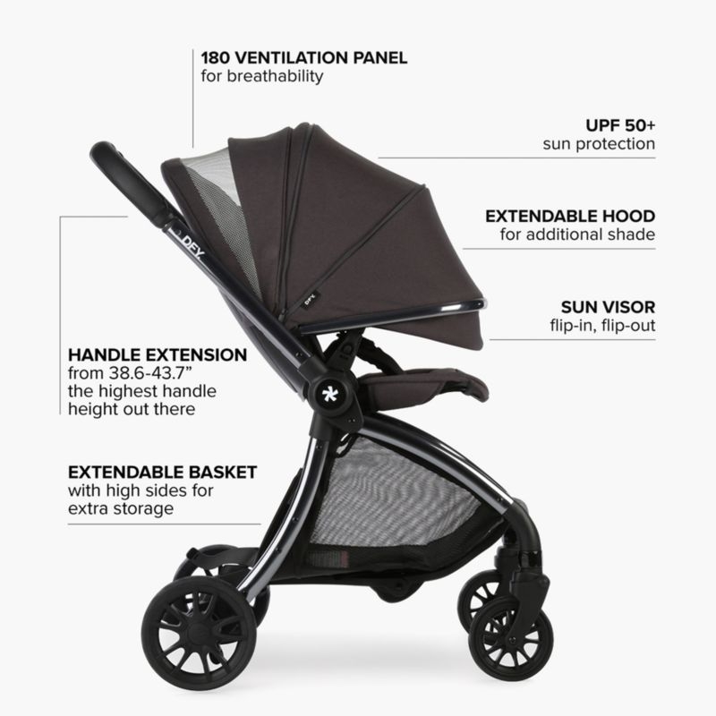 DFY R1 Dark Slate Compact Infant Stroller - Image 8