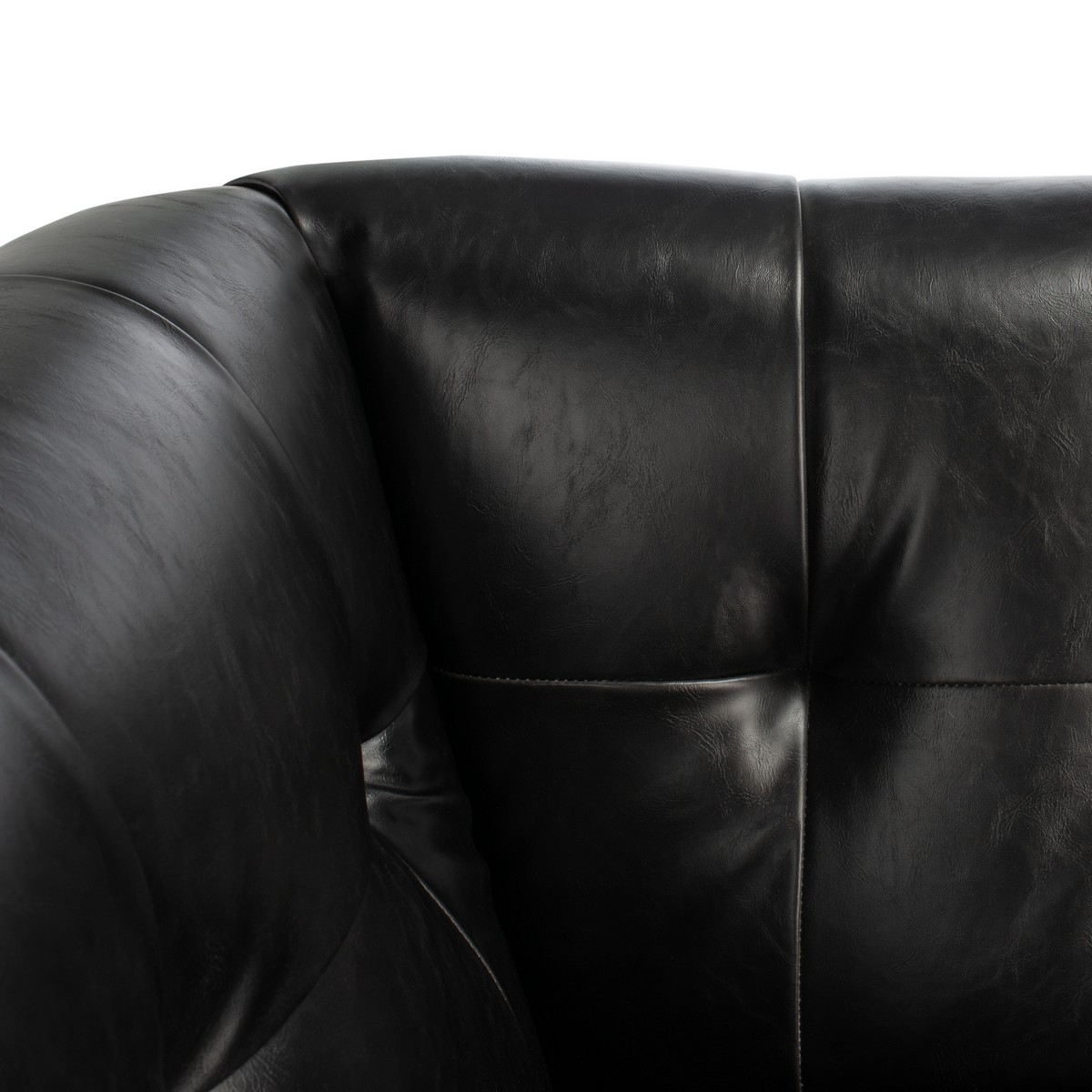 MChinaeill Tufted Sofa - Black - Image 2