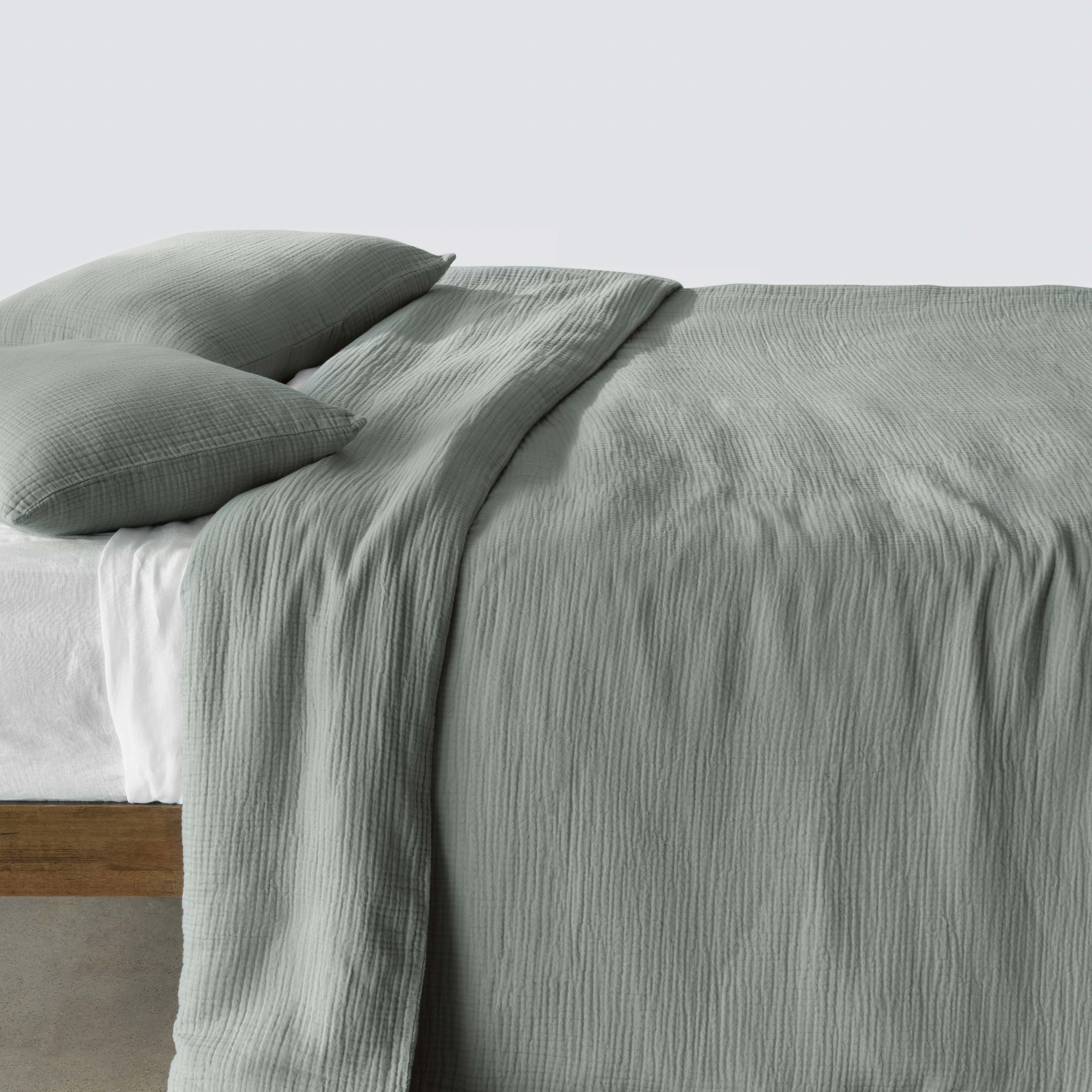 The Citizenry Organic Cotton Gauze Duvet Set | King/California King | Blue - Image 9