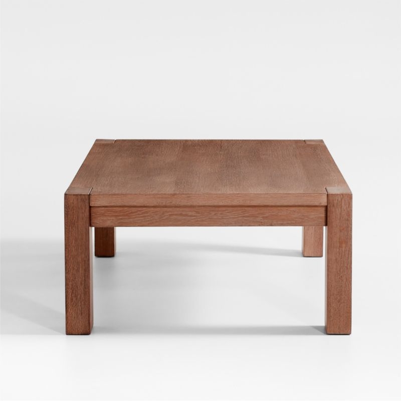 Terra 68" Light Brown Oak Wood Coffee Table - Image 2