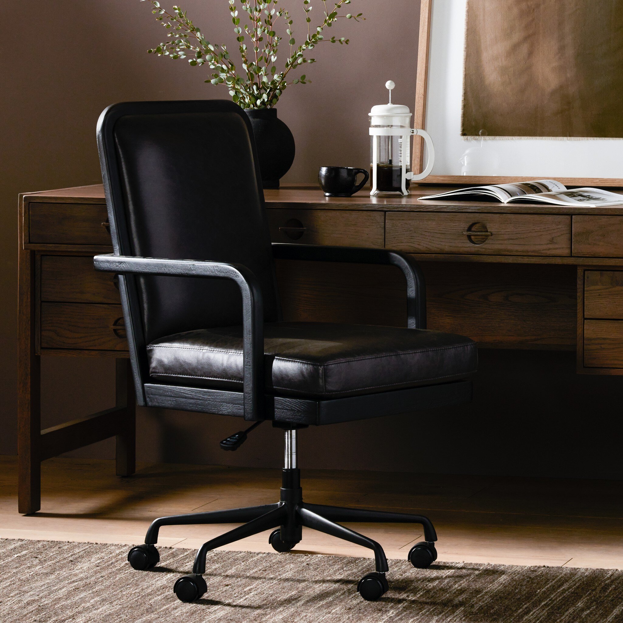 Lacey Desk Chair - Sonoma Black - Image 10