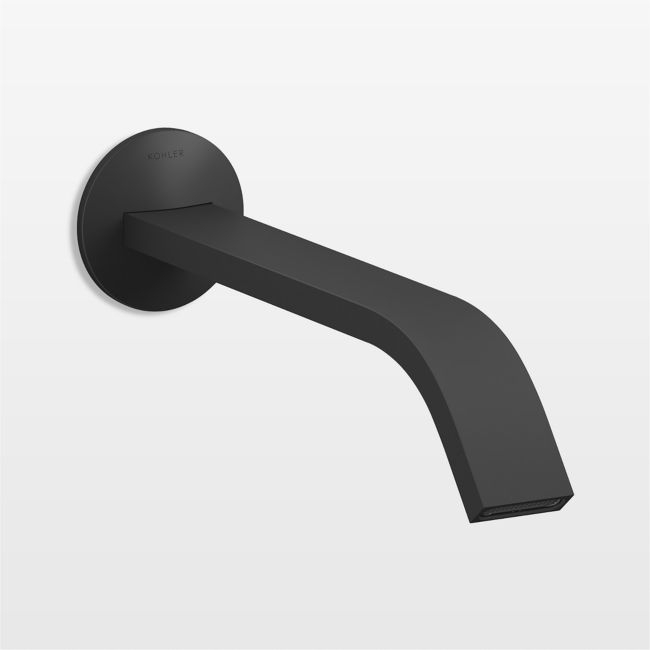 Kohler ® Components ® Black Wall-Mounted Bathroom Sink Faucet and Handles - Image 0