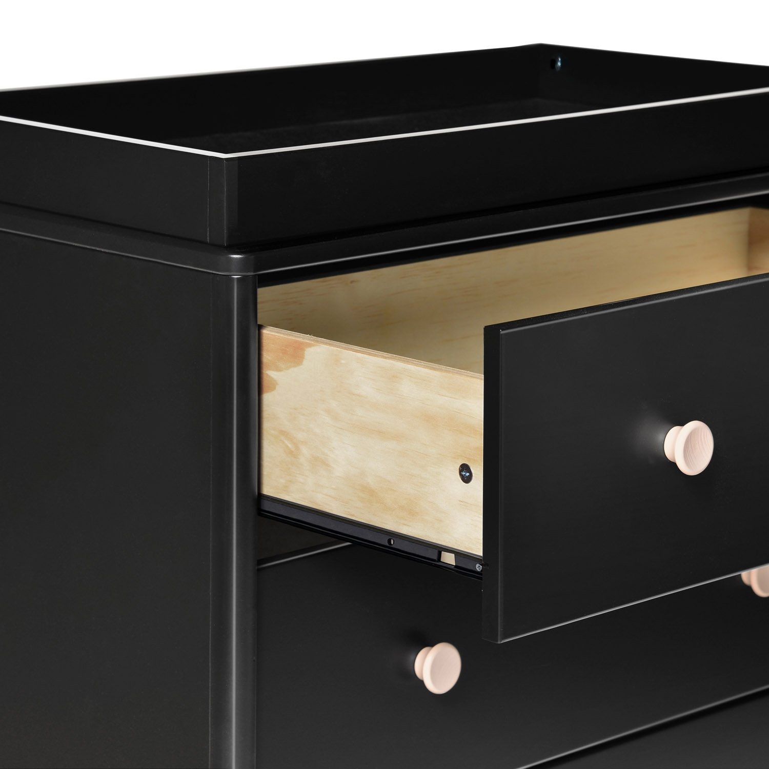 Babyletto Lolly Modern Classic Black Changing Station Dresser - Image 3