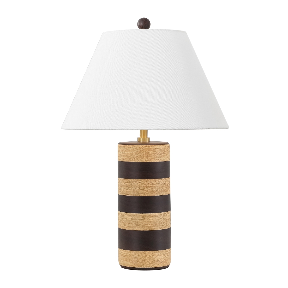 Shea 24" Table Lamp - Light Brown/Dark Brown - Image 0
