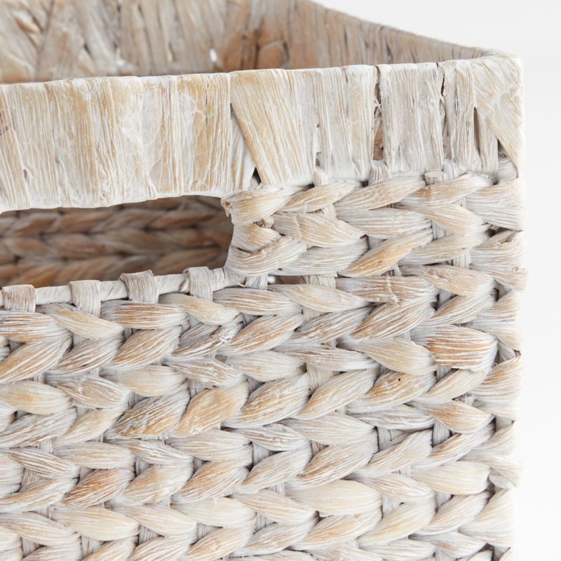 Homespun Washed Wicker Shelf Storage Bin by Leanne Ford, Set of 4 - Image 6