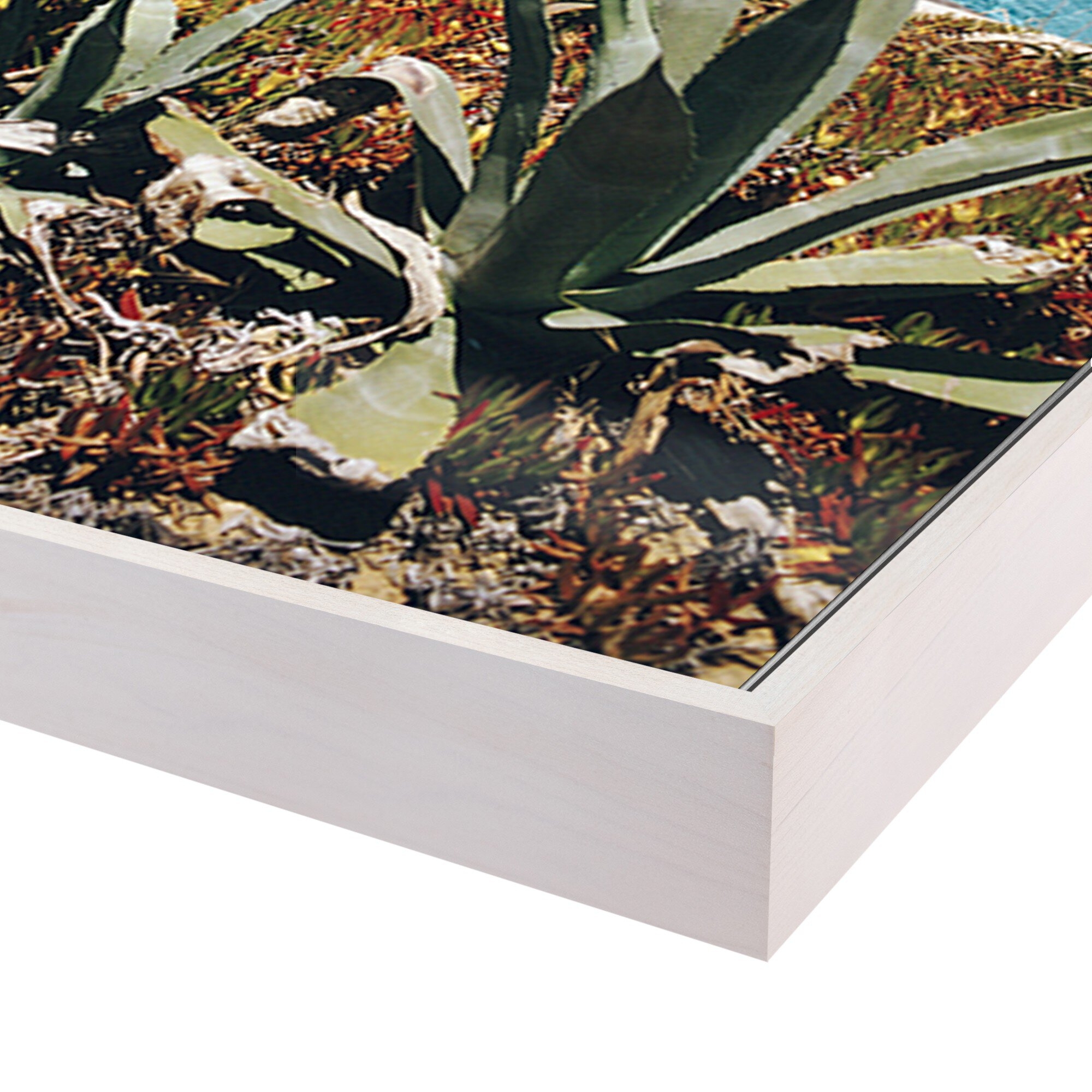 Algarve Hotel Pool by Slim Aarons - White Washed Maple Floater - Image 2