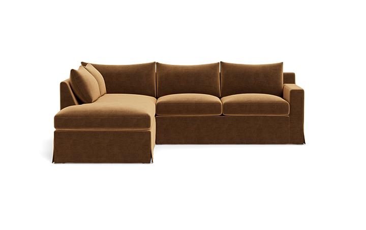 Sloan Slipcovered 3-Seat Left Bumper Sectional - Image 0