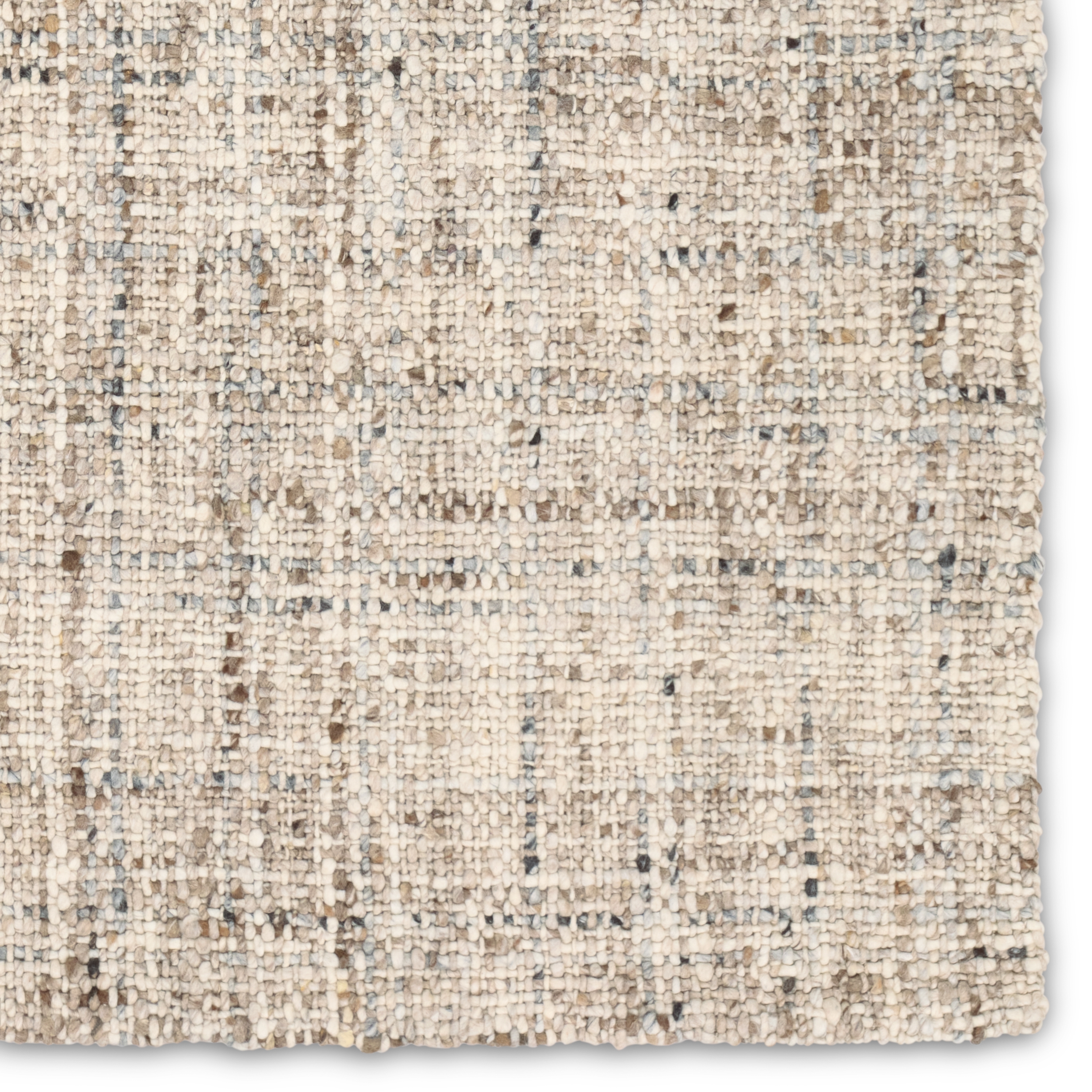 Season CMB06 Handmade Solid Tan and Cream Area Rug (8'x10') - Image 3