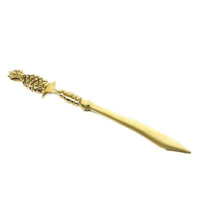 Andes New Solid Brass Welcome Hospitality Pineapple Letter Opener Accessory - Image 0