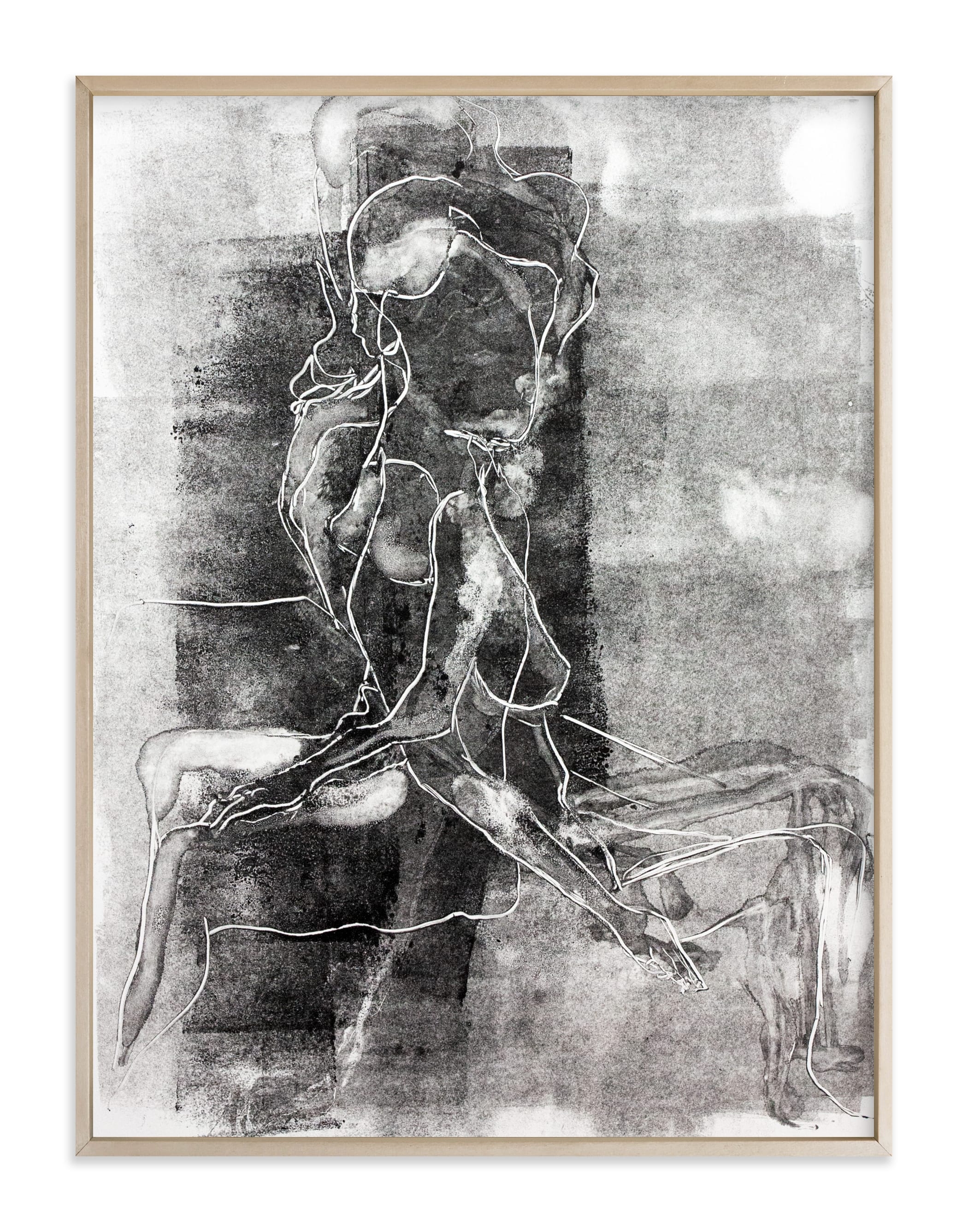 Figure On Figure Art Print - Image 0