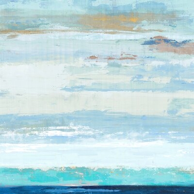 'Sea Shore I' Print on Wrapped Canvas - Image 0