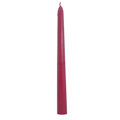 24 Ivory Unscented Wax Taper Candles, 8 Hour Burn Time - Image 0