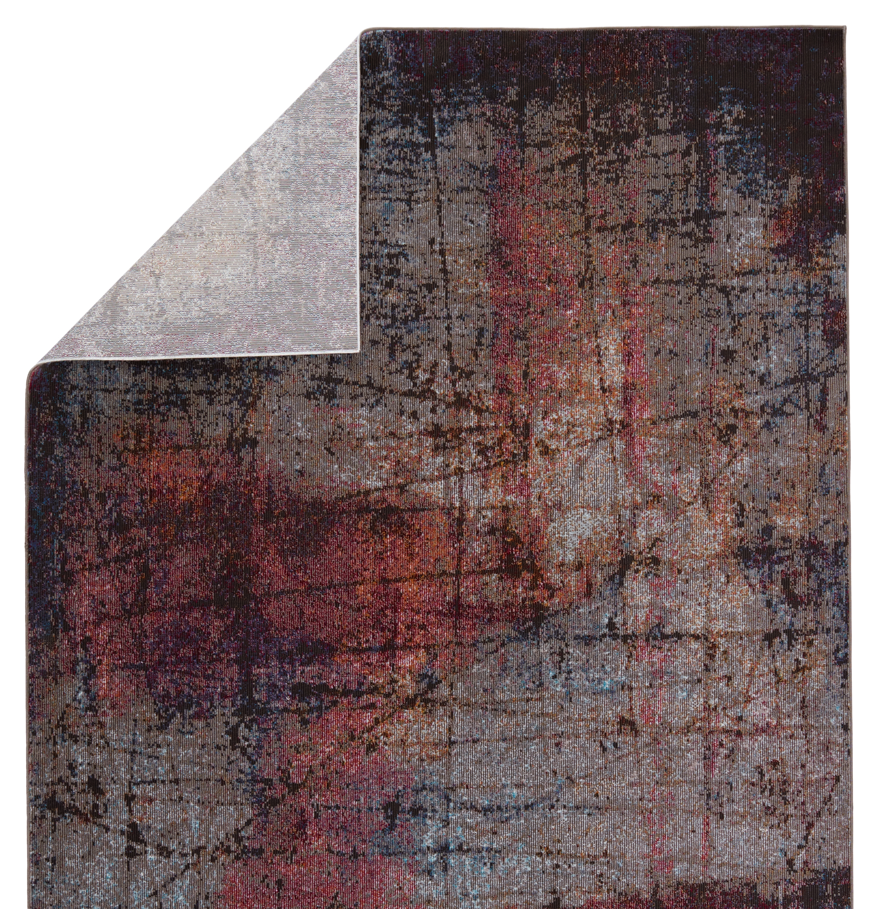 Vibe by Hoku Abstract Magenta/ Gray Area Rug (5'X8') - Image 2