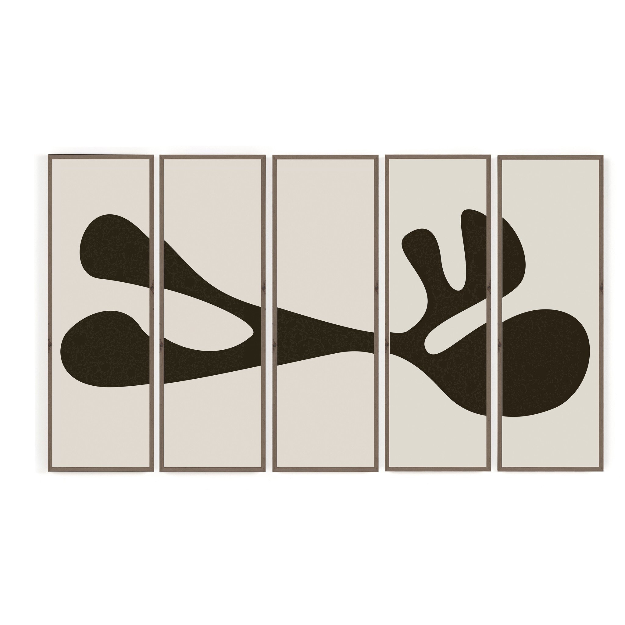 Organic Shape I Set by FH Art Studio - Rustic 2.5 Walnut - Image 0