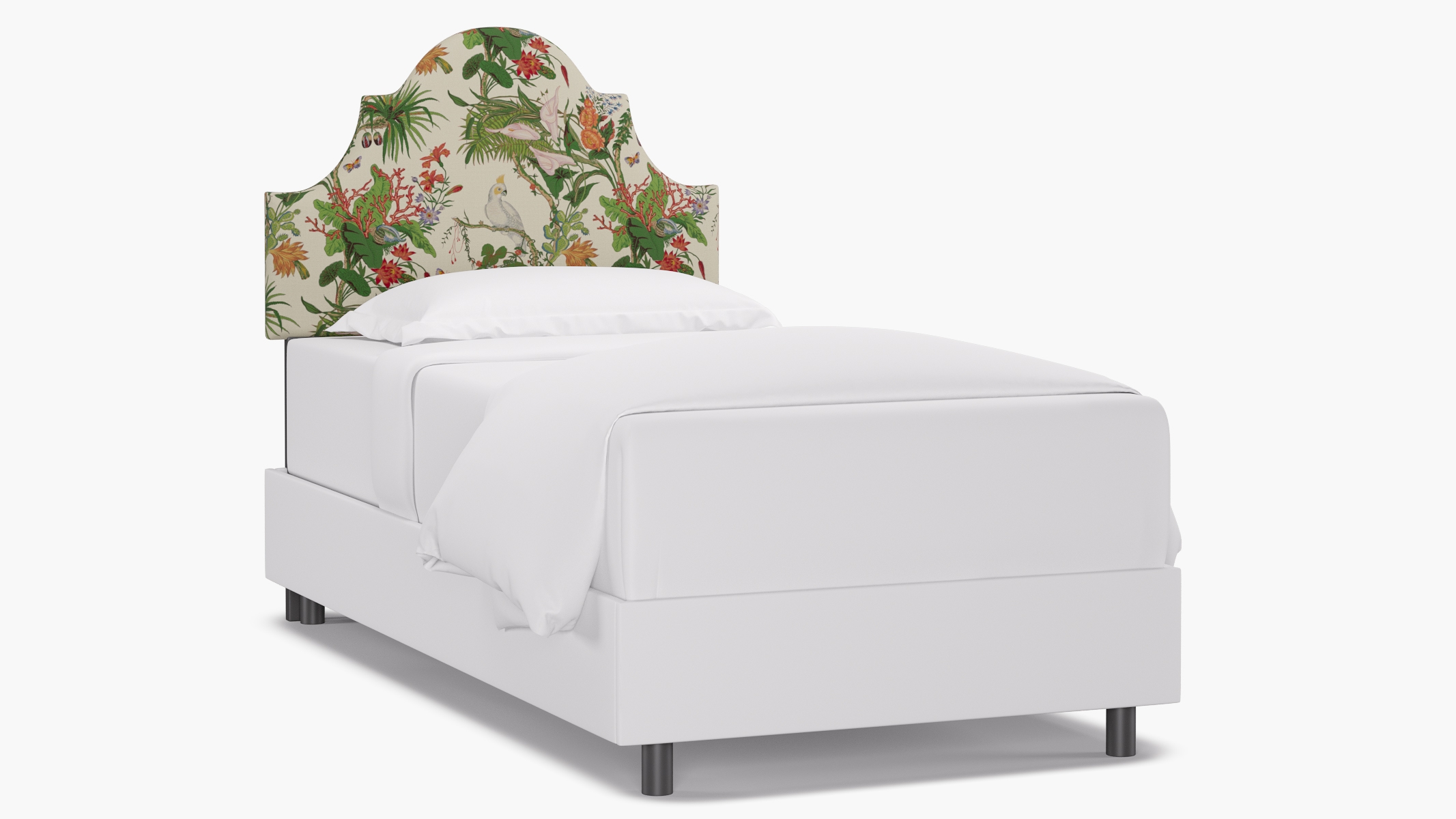 Regency Headboard, White Cinque Terra, Twin - Image 0