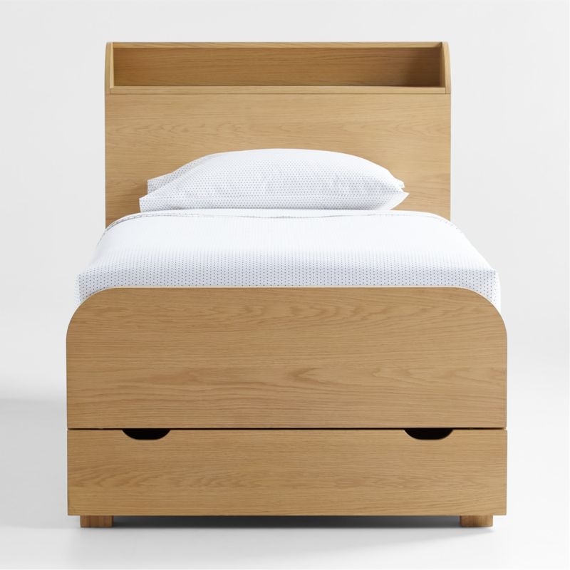 Malcolm Wood Kids Storage Bed with Shelves - Image 4