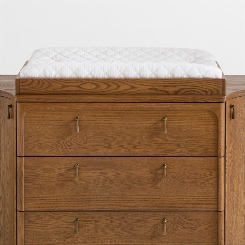 Thurloe Oak Wood Baby Changing Table Topper by Jake Arnold - Image 1