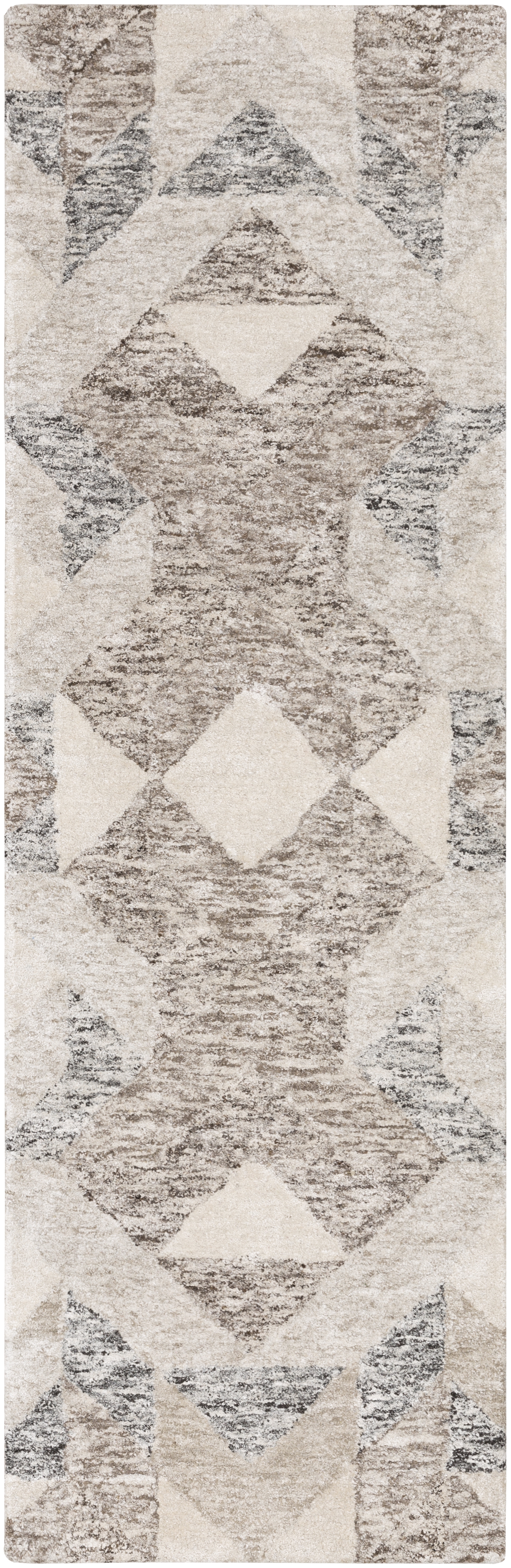 Falcon Beige Indoor 2'6" x 8' Handmade Rug - Image 0