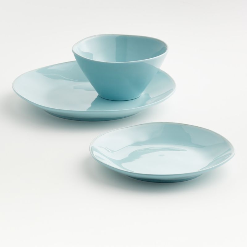 Marin Blue Melamine Dinner Plate - Image 1
