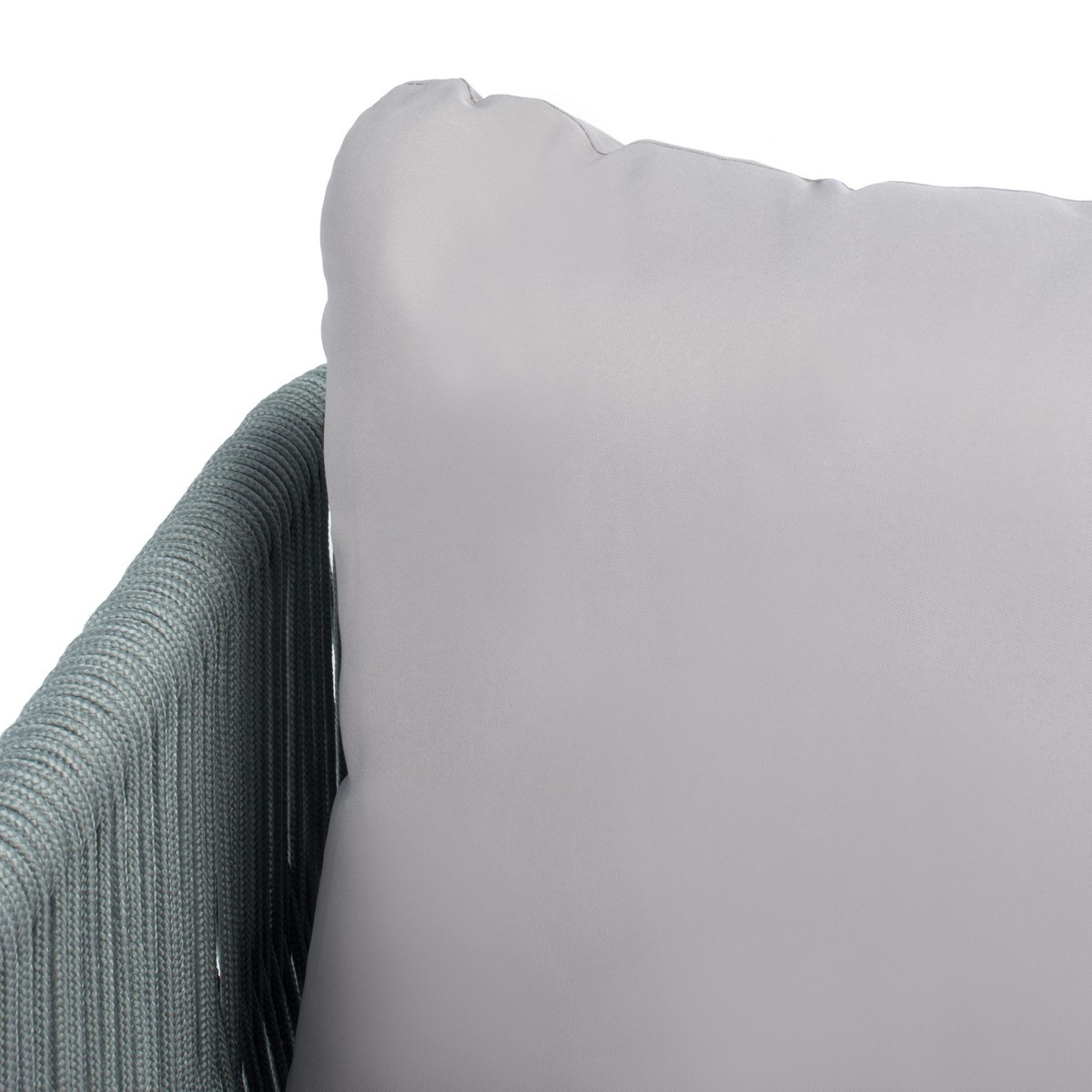 Kerson 4 Pc Rope Living Set - Grey/Grey - Safavieh - Image 2