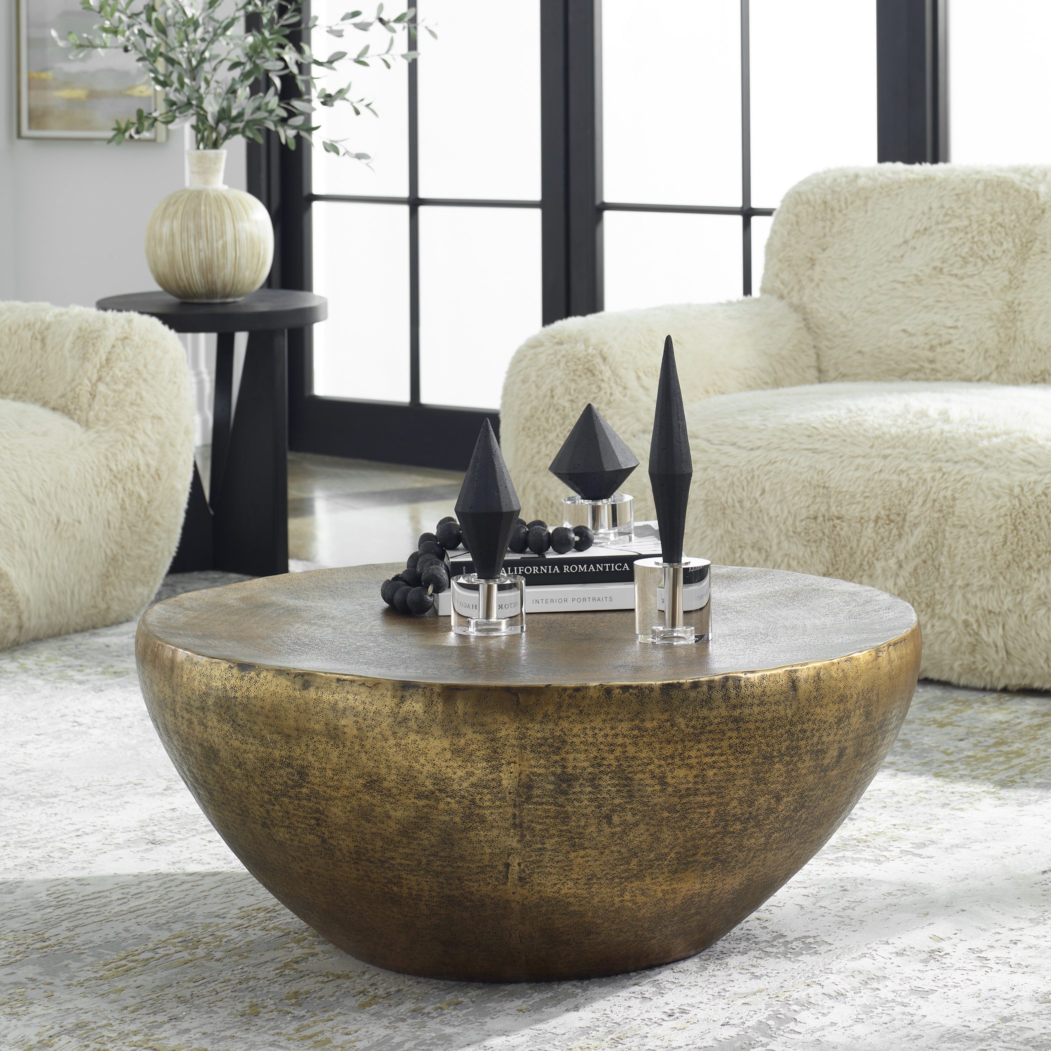 Gilded Dome Gold Coffee Table - Image 1