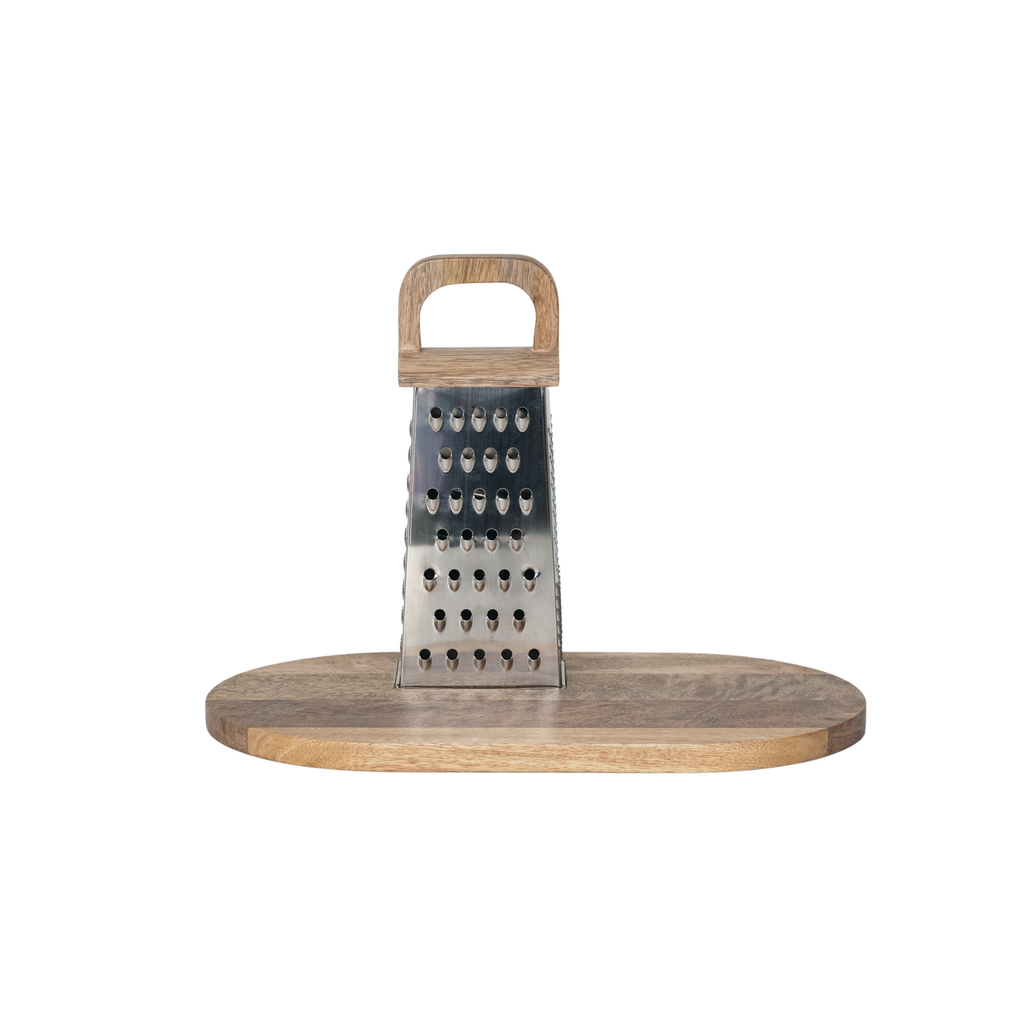 Steel Grater with Mango Wood Cheese Board - Image 0