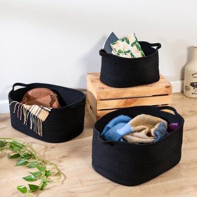 3 Pieces Fabric Basket Set - Image 0