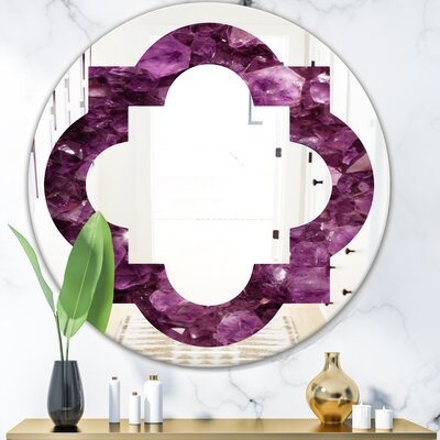 Quatrefoil Gems Eclectic Frameless Wall Mirror - Image 0