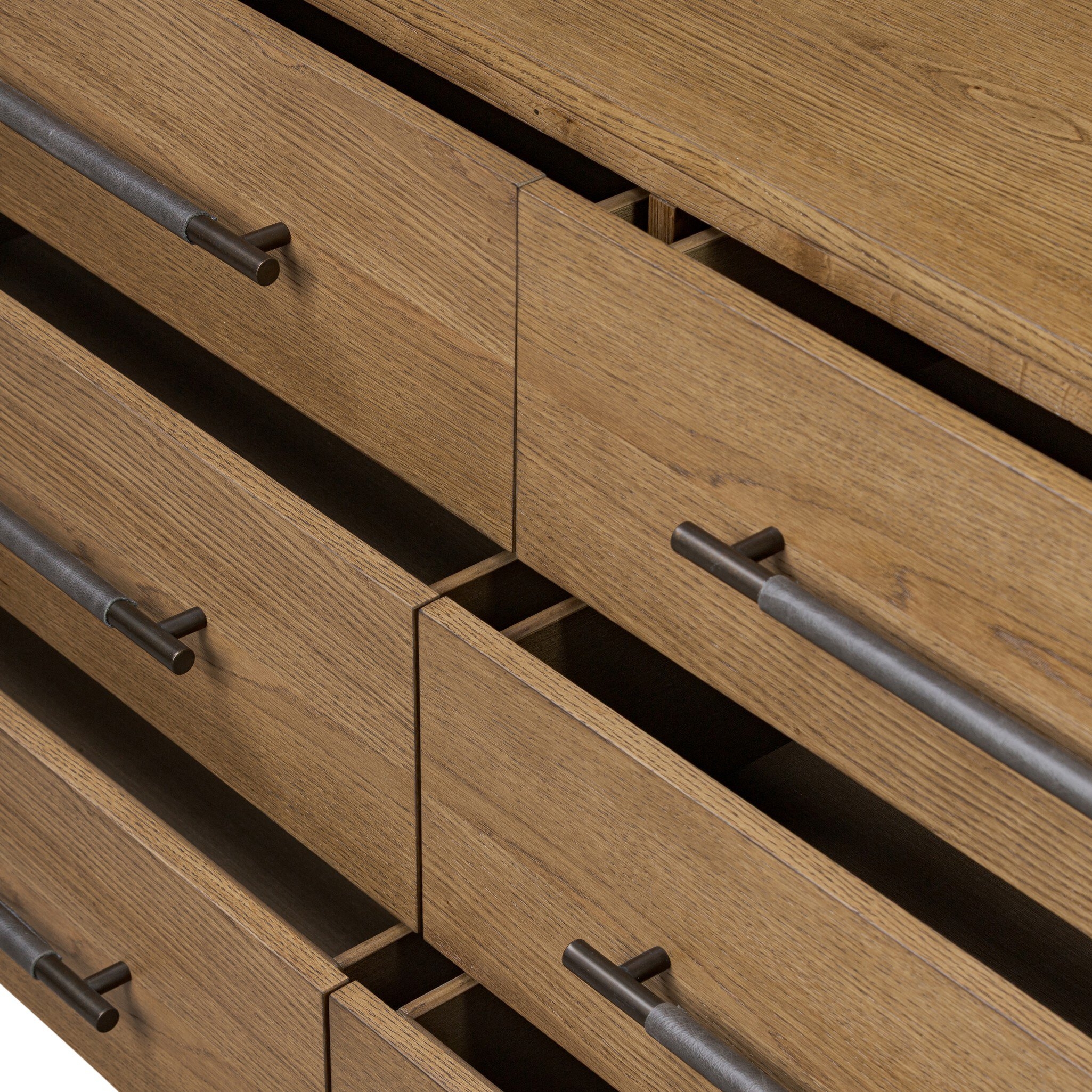 Rosedale 6 Drawer Dresser - Amber Oak Veneer - Image 11