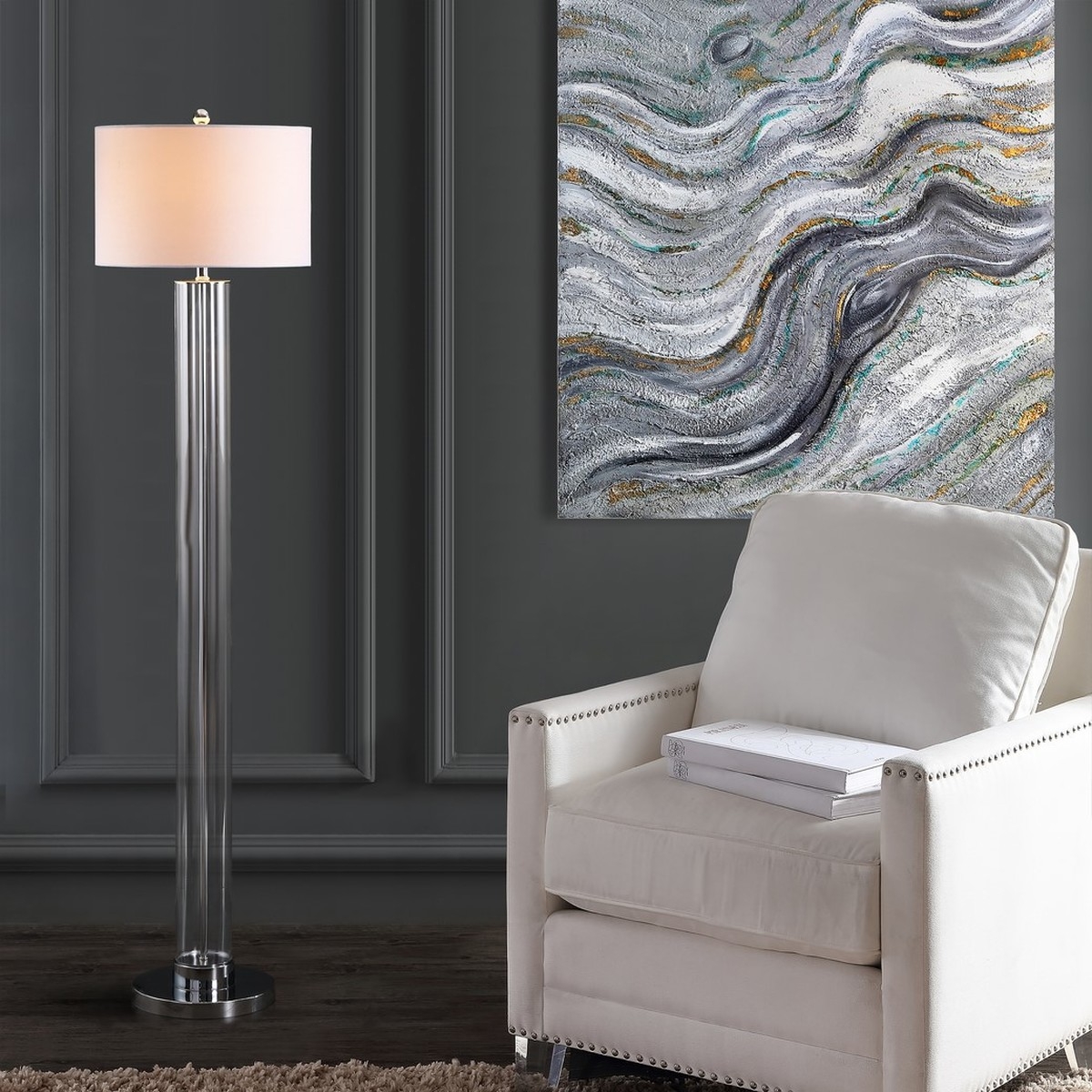Lovato 64-Inch H Floor Lamp - Clear - Arlo Home - Image 3