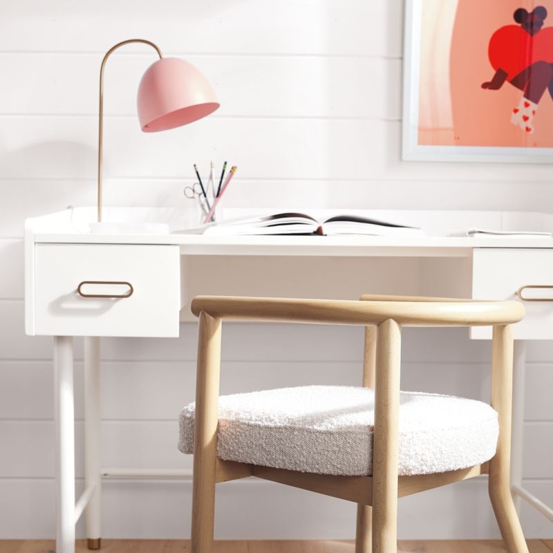 White Horse Wood Kids Desk Chair 25.5" by Leanne Ford - Image 5