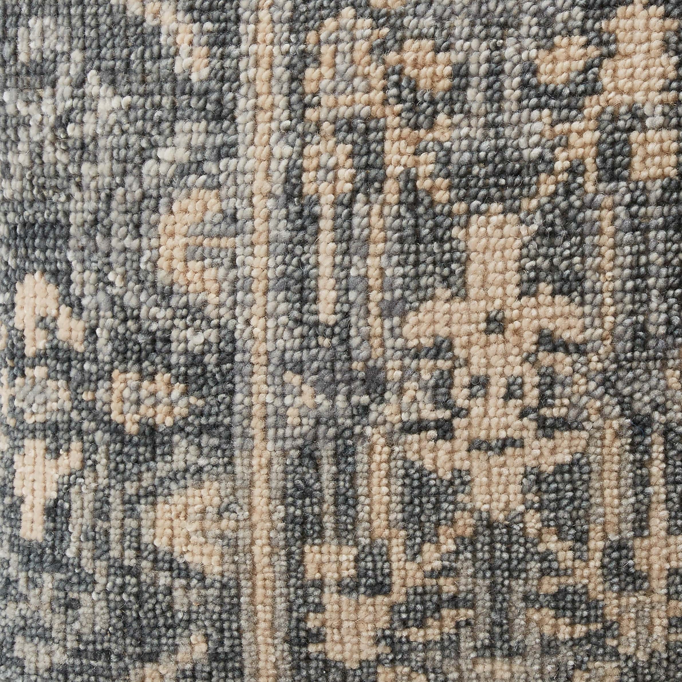 The Citizenry Akira Hand-Knotted Pillow | 20" x 20" | Light Blue - Image 3