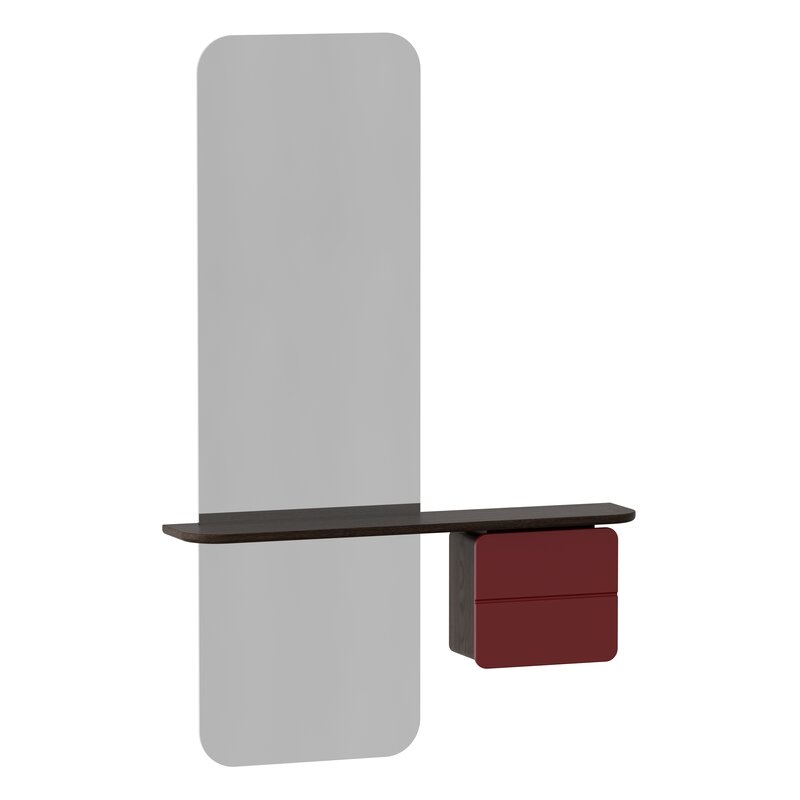 Umage One More Look Modern & Contemporary Frameless with Shelves Accent Mirror - Image 0