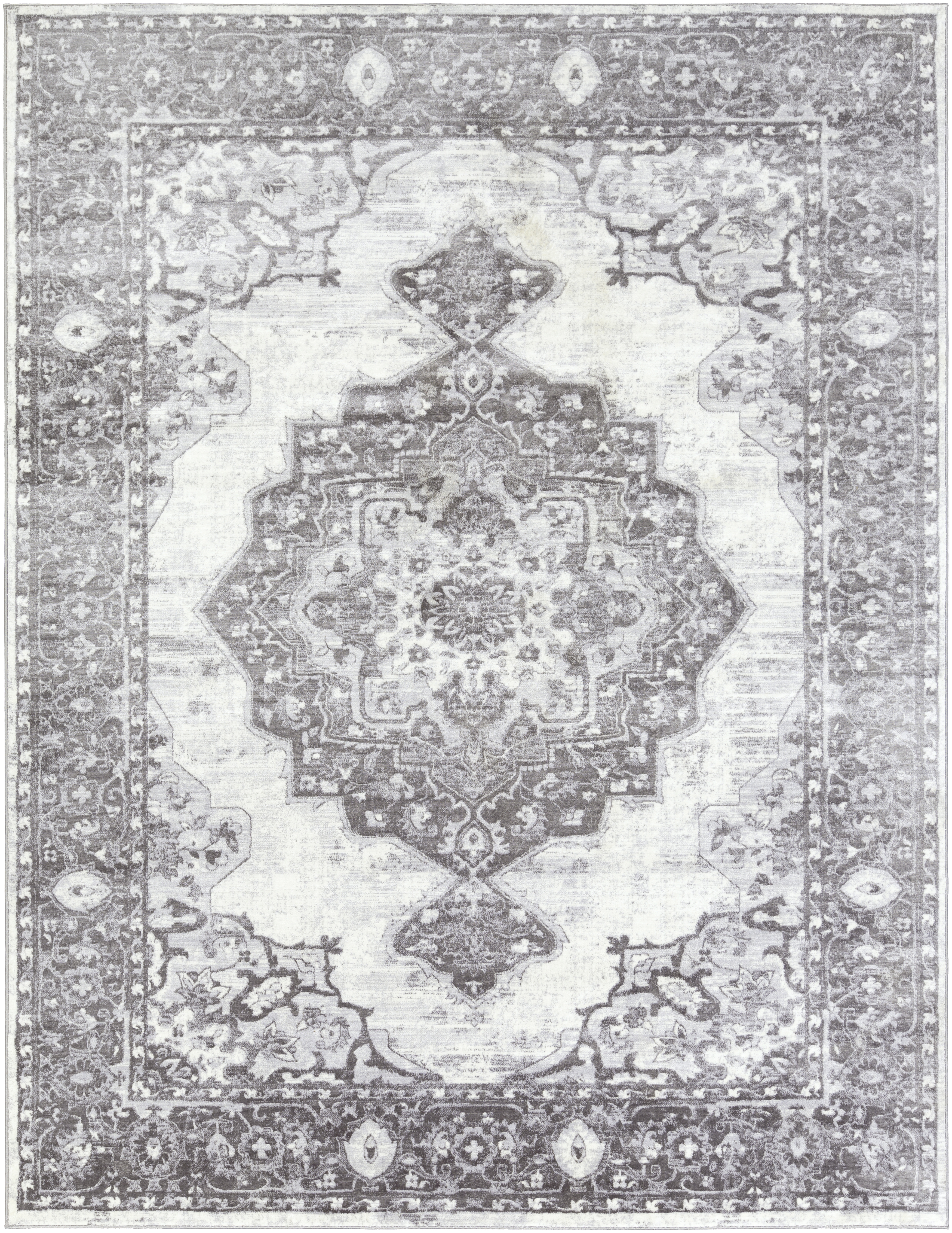 Wanderlust Gray Indoor 8'10" x 12'4" Machine Woven Rug - Image 0