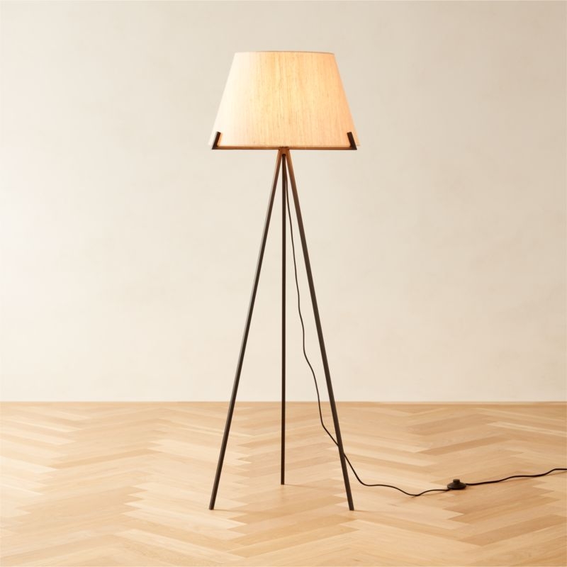 Ornado Black Floor Lamp - Image 1