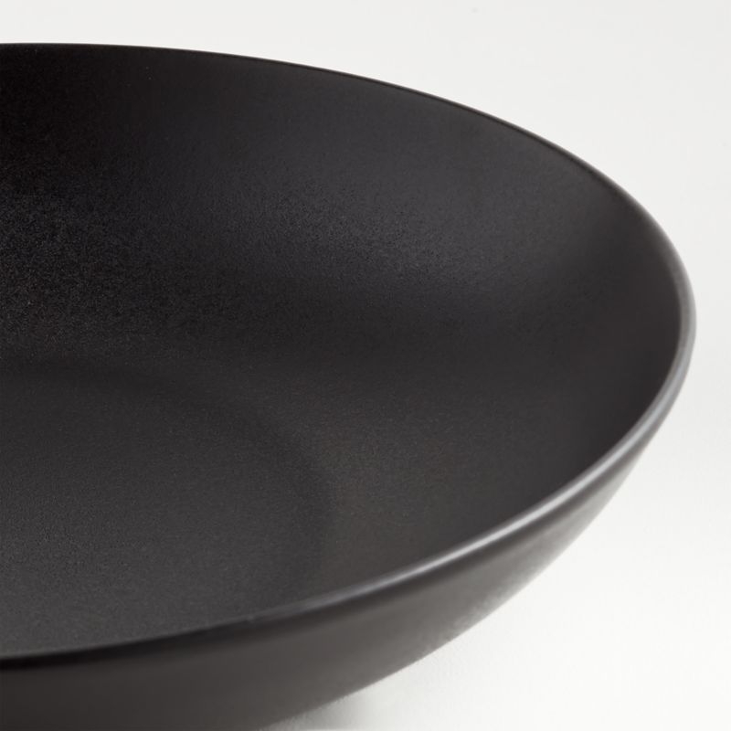 Craft Matte Black Stoneware Low Bowls, Set of 8 - Image 5