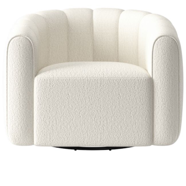 Fitz Wooly Sand Swivel Chair - Image 0