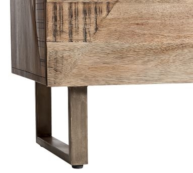 Planked Sideboard Buffet, Distressed Mango - Image 1