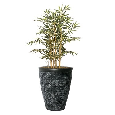 Vintage Home Artificial 38" High Artificial Faux Bamboo Tree With Fiberstone Planter For Home Decor - Image 0