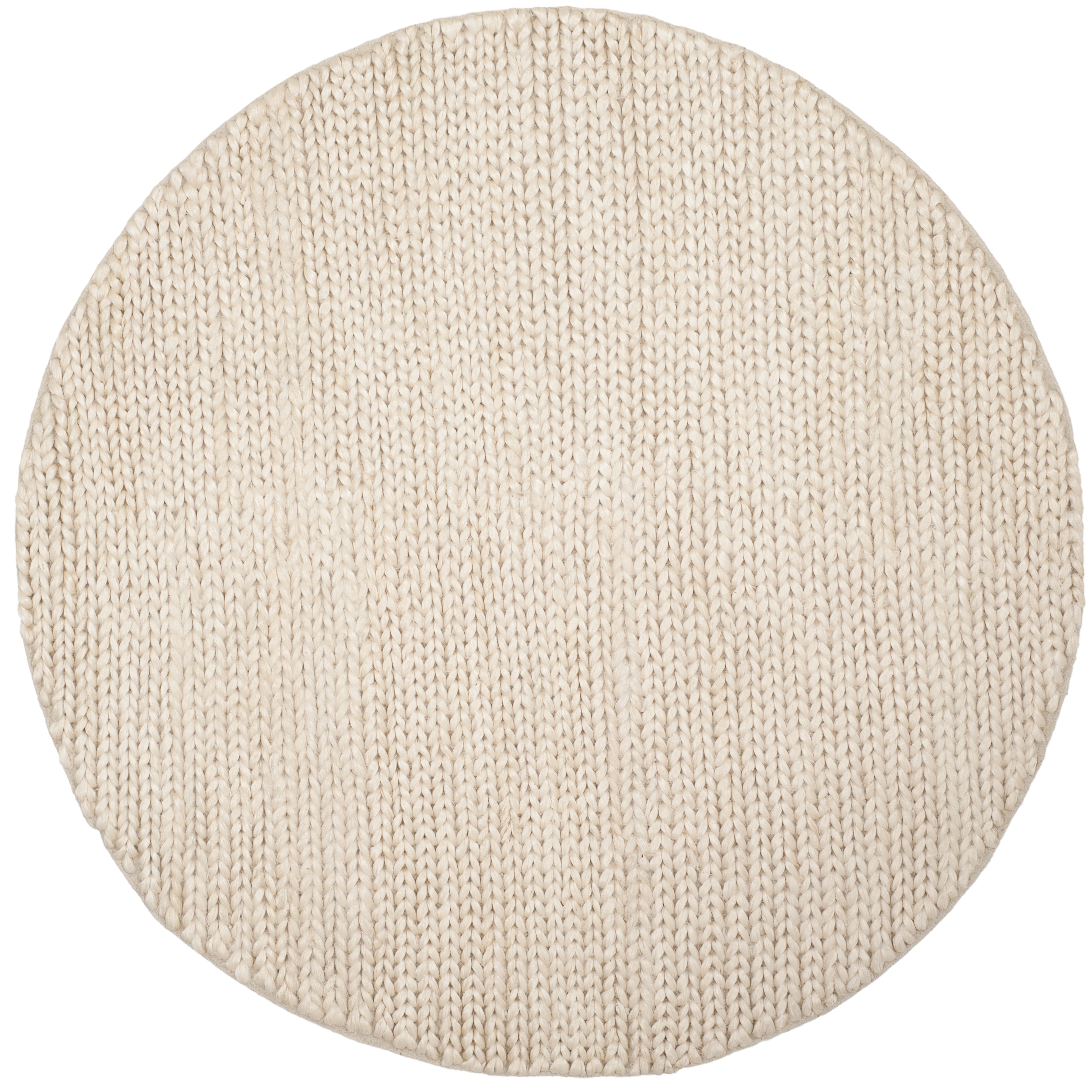 Safavieh Hand Woven Area Rug, NF520A, Ivory,  6' X 6' Round - Image 0