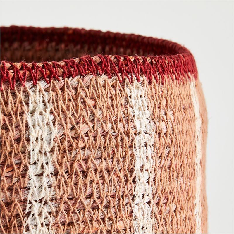 Anise Vertical Striped Basket - Image 1