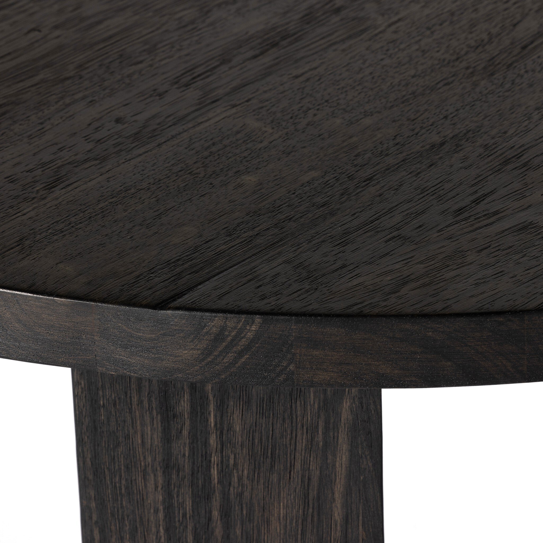 Mesa Round Coffee Table - Ebony Parawood - Image 6