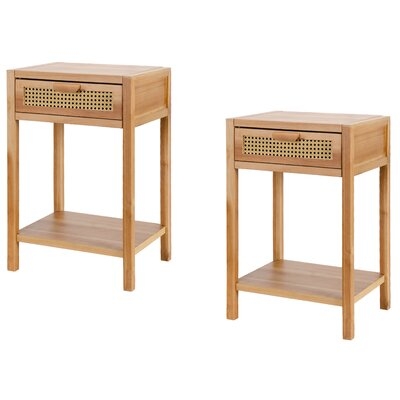 2Pcs Rustic End Table - Image 0