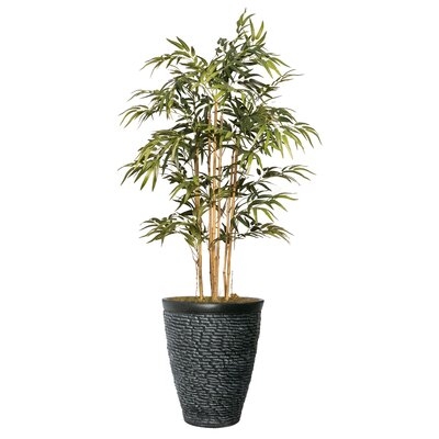 Vintage Home Artificial 50" High Artificial Faux Bamboo Tree With Fiberstone Planter For Home Decor - Image 0