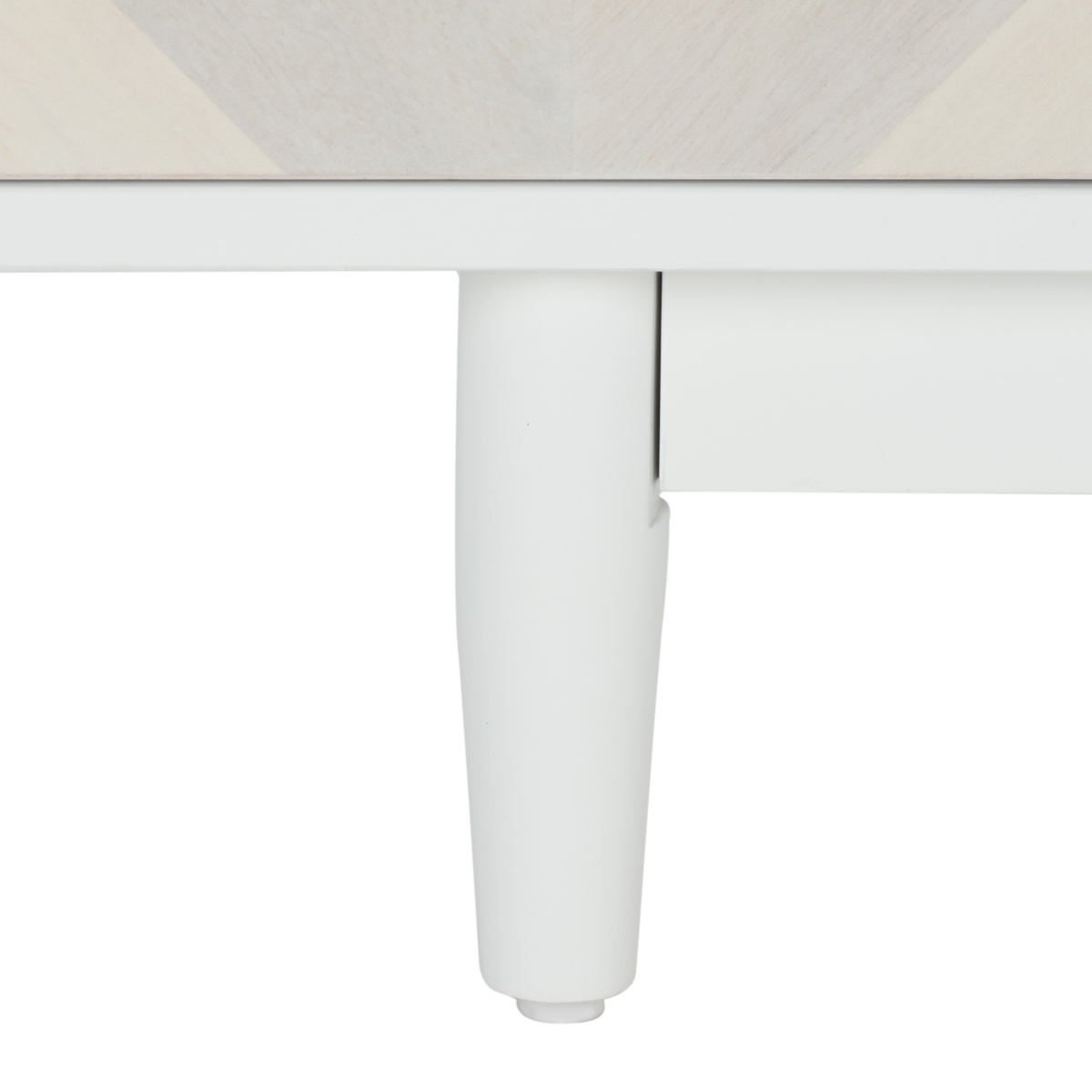 Tay 2 Shelf Pattern Media Stand - White Washed - Safavieh - Image 3