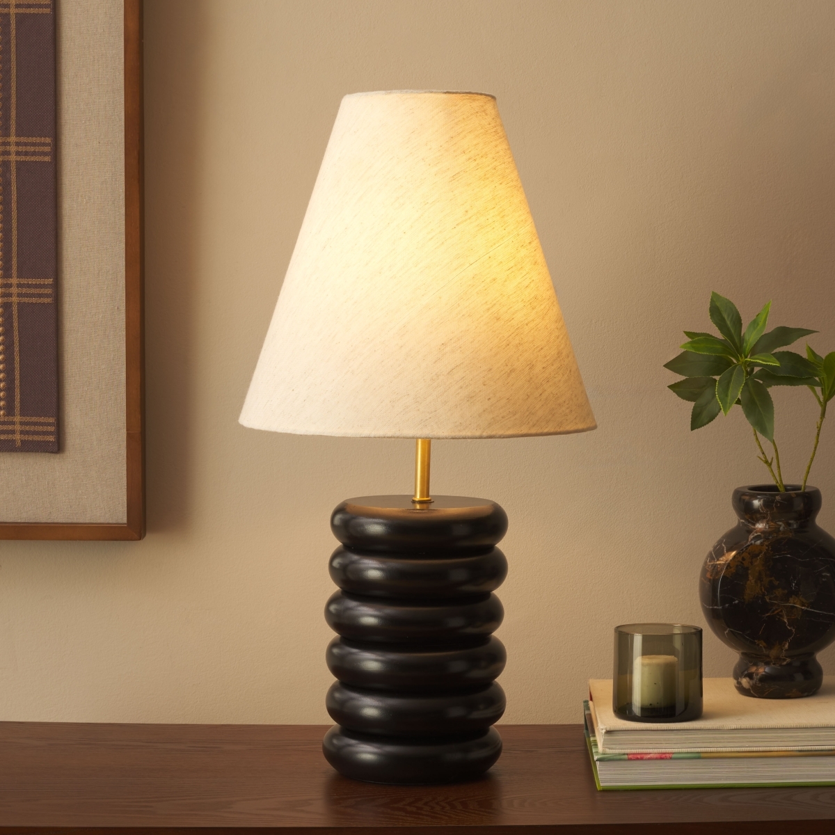 Solani 22 Inch Table Lamp - Black - Image 1